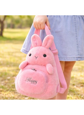 Cute Rabbit Plush Backpack for Kids 2–4 Years, Soft Animal School Bag for Toddlers, Lightweight Mini Backpack for Baby Boys & Girls, Nursery Bag, Picnic & Travel Backpack - view 4